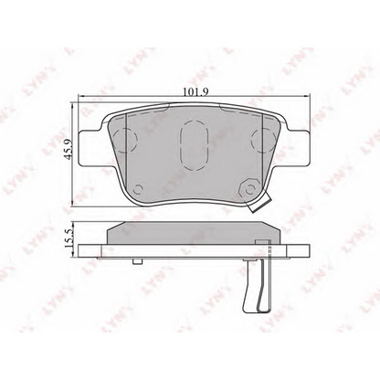 Foto Kit pastiglie freno, Freno a disco LYNXauto BD7539