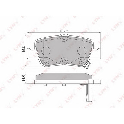 Foto Kit pastiglie freno, Freno a disco LYNXauto BD7547