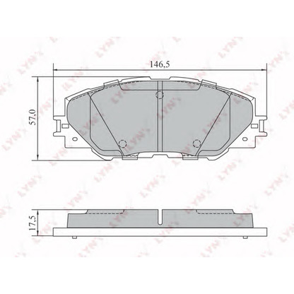 Foto Kit pastiglie freno, Freno a disco LYNXauto BD7572