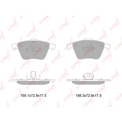 Photo Brake Pad Set, disc brake LYNXauto BD7819