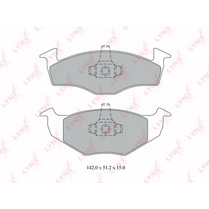 Photo Kit de plaquettes de frein, frein à disque LYNXauto BD8011