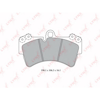 Photo Brake Pad Set, disc brake LYNXauto BD8019