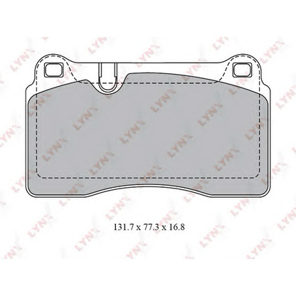 Photo Brake Pad Set, disc brake LYNXauto BD8028