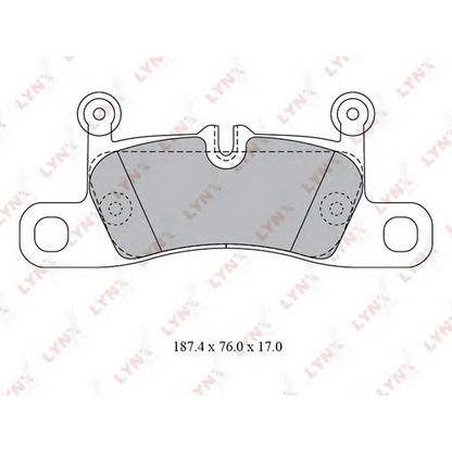 Photo Kit de plaquettes de frein, frein à disque LYNXauto BD8029