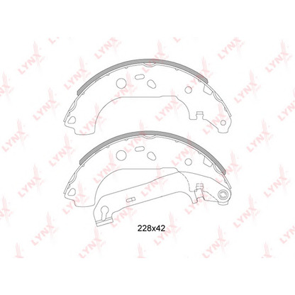 Photo Brake Shoe Set LYNXauto BS3004