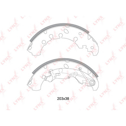 Photo Brake Shoe Set LYNXauto BS5901