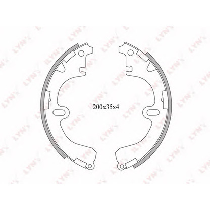 Photo Brake Shoe Set LYNXauto BS7503