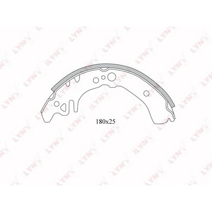 Photo Brake Shoe Set LYNXauto BS7509