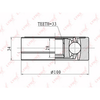 Photo Joint Kit, drive shaft LYNXauto CI8009