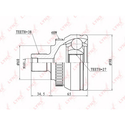 Photo Joint Kit, drive shaft LYNXauto CO3020A