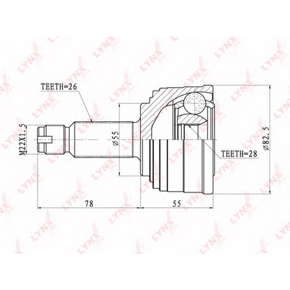 Foto Kit giunti, Semiasse LYNXauto CO3405