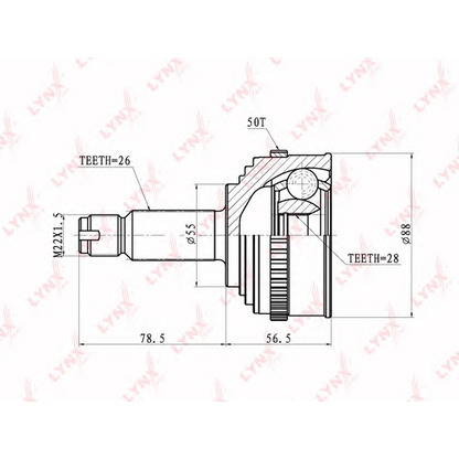 Photo Joint Kit, drive shaft LYNXauto CO3406A