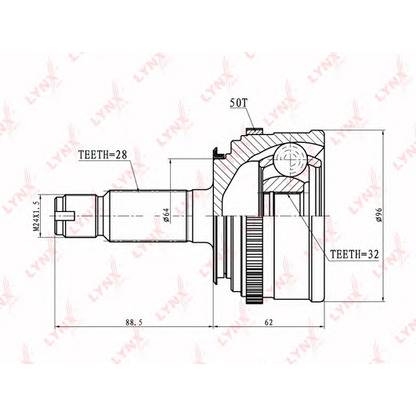 Foto Kit giunti, Semiasse LYNXauto CO3446A