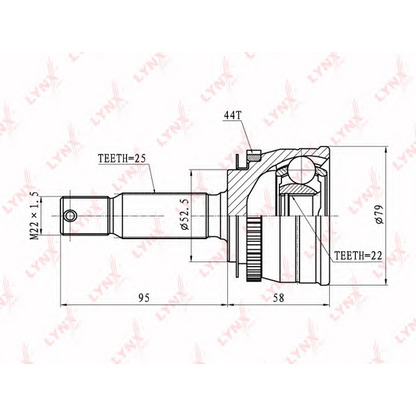 Photo Joint Kit, drive shaft LYNXauto CO3601A