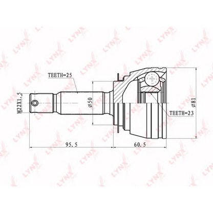 Photo Jeu de joints, arbre de transmission LYNXauto CO3605