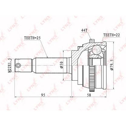 Photo Jeu de joints, arbre de transmission LYNXauto CO3607A