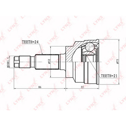 Photo Jeu de joints, arbre de transmission LYNXauto CO3625