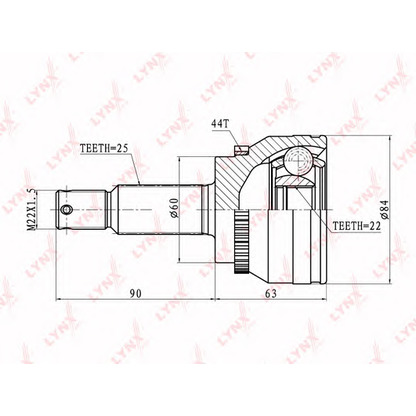 Foto Kit giunti, Semiasse LYNXauto CO3634A