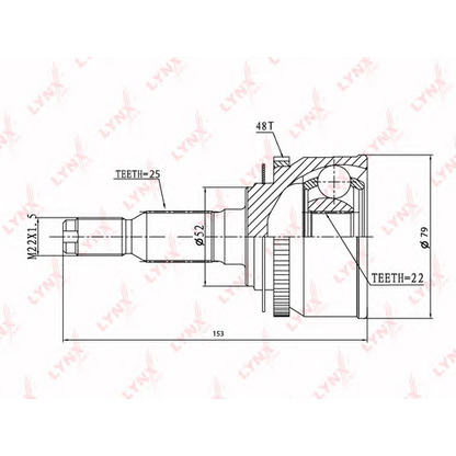 Photo Jeu de joints, arbre de transmission LYNXauto CO3648A