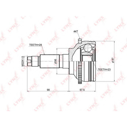 Foto Juego de articulación, árbol de transmisión LYNXauto CO3672A