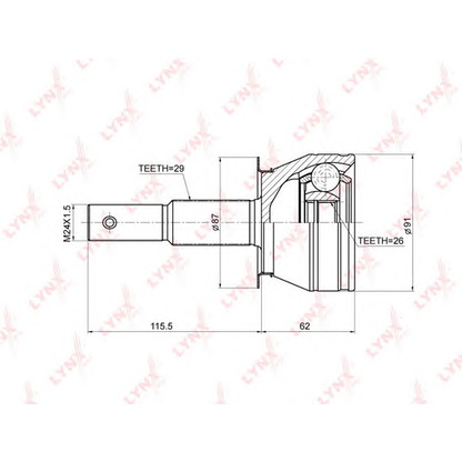 Foto Kit giunti, Semiasse LYNXauto CO3675