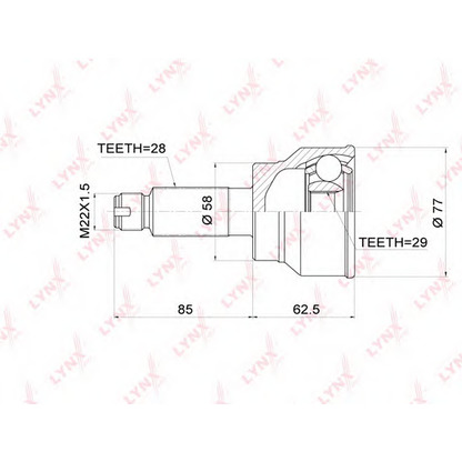 Foto Kit giunti, Semiasse LYNXauto CO3680