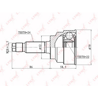 Photo Jeu de joints, arbre de transmission LYNXauto CO4402