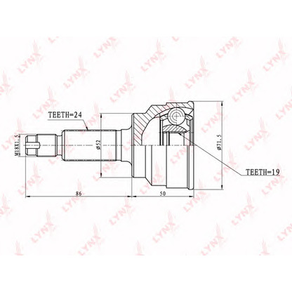 Photo Jeu de joints, arbre de transmission LYNXauto CO5107