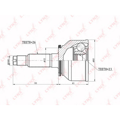 Foto Kit giunti, Semiasse LYNXauto CO5115