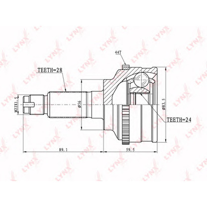 Foto Kit giunti, Semiasse LYNXauto CO5119A