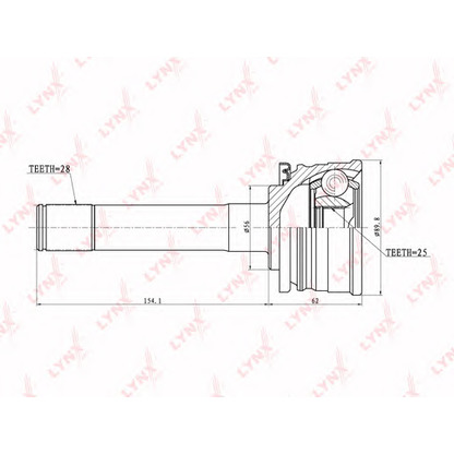 Photo Joint Kit, drive shaft LYNXauto CO5503