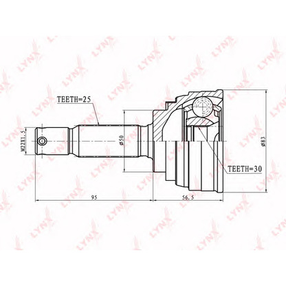 Foto Juego de articulación, árbol de transmisión LYNXauto CO5509