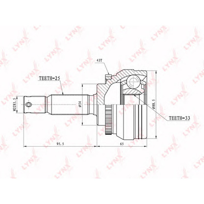 Photo Joint Kit, drive shaft LYNXauto CO5514A