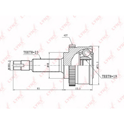 Photo Joint Kit, drive shaft LYNXauto CO5701A