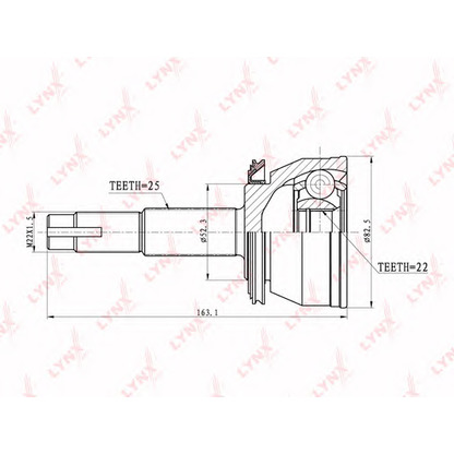 Photo Joint Kit, drive shaft LYNXauto CO5708