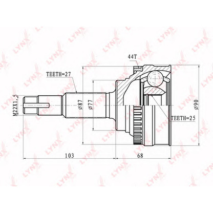 Photo Jeu de joints, arbre de transmission LYNXauto CO5718A