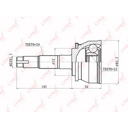 Foto Kit giunti, Semiasse LYNXauto CO5729