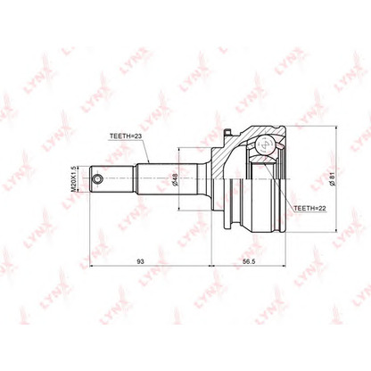 Photo Jeu de joints, arbre de transmission LYNXauto CO5746