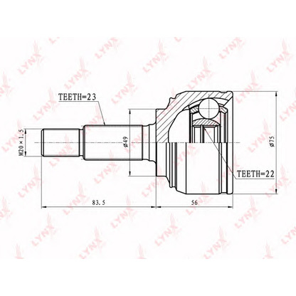 Photo Jeu de joints, arbre de transmission LYNXauto CO5767