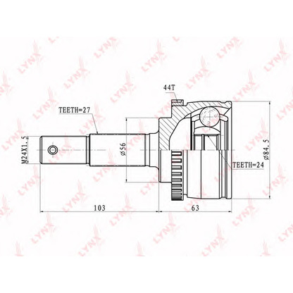 Photo Joint Kit, drive shaft LYNXauto CO5768A