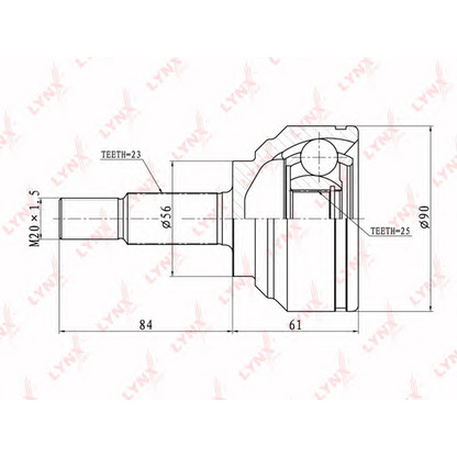 Photo Jeu de joints, arbre de transmission LYNXauto CO6315