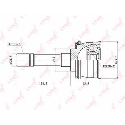 Foto Juego de articulación, árbol de transmisión LYNXauto CO7302