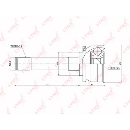 Foto Juego de articulación, árbol de transmisión LYNXauto CO7304