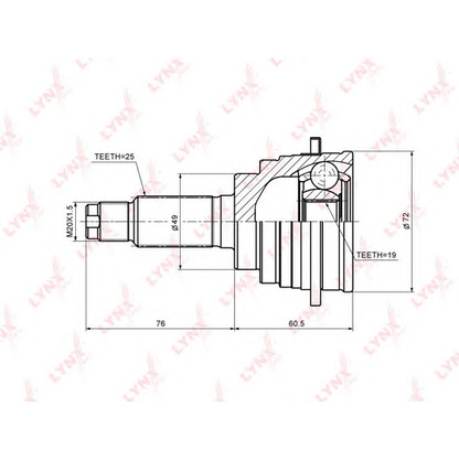 Foto Kit giunti, Semiasse LYNXauto CO7328