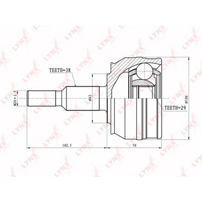 Foto Kit giunti, Semiasse LYNXauto CO8006