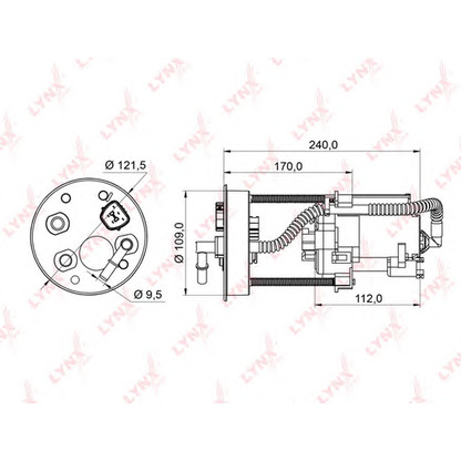 Zdjęcie Filtr paliwa LYNXauto LF953M