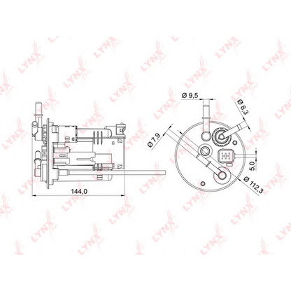 Фото Топливный фильтр LYNXauto LF980M
