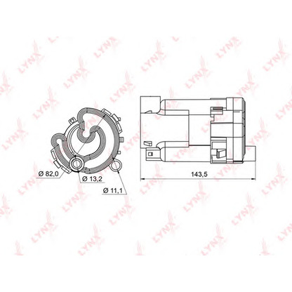 Photo Fuel filter LYNXauto LF987M