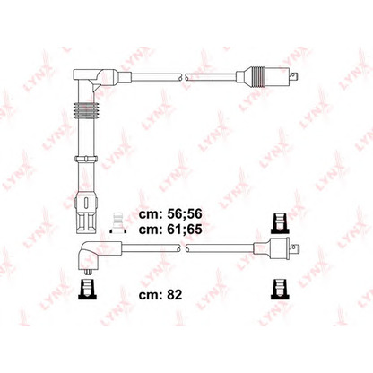 Zdjęcie Zestaw przewodów zapłonowych LYNXauto SPC3034