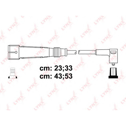 Фото Комплект проводов зажигания LYNXauto SPC4401